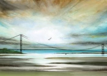Hull artist Nicola Woodward Humber Bridge